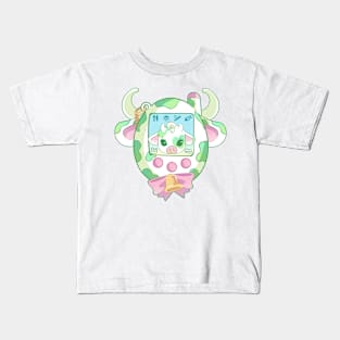 Moolisa Tamagotchi Green Kids T-Shirt